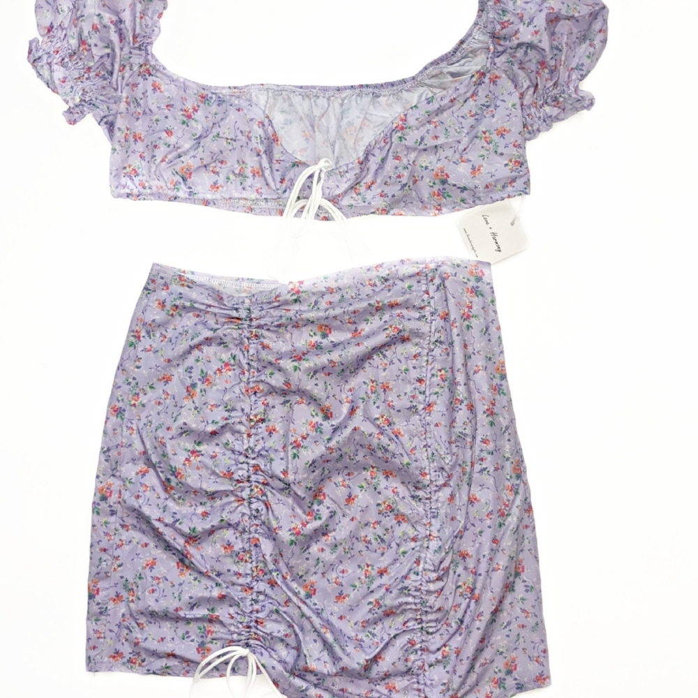 2 Piece floral skirt set - Picture 2 of 6